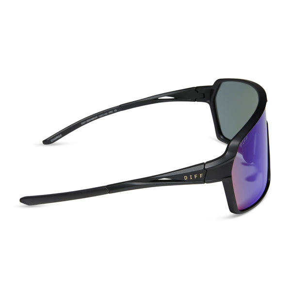 charge - matte black + green mirror + mens polarized sunglasses 2