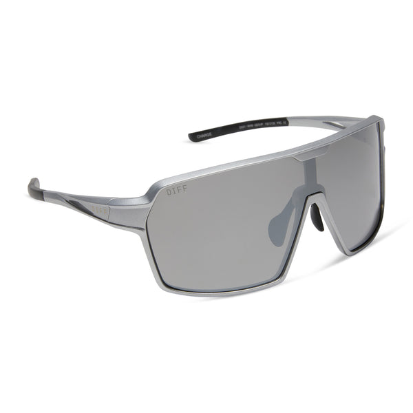 charge - matte silver + silver mirror + polarized sunglasses 3