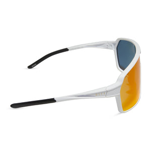 Charge Shield Sunglasses | White & Sunset Mirror Polarized  display picture 1