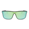 Color swatch for flash - black + turquoise ice mirror + polarized sunglasses