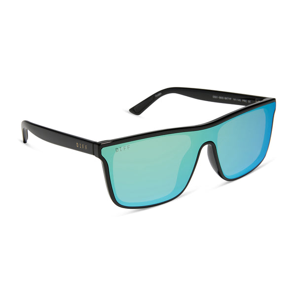 flash - black + turquoise ice mirror + polarized sunglasses 2