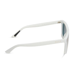 FLASH - MATTE WHITE + PURPLE MIRROR + POLARIZED SUNGLASSES