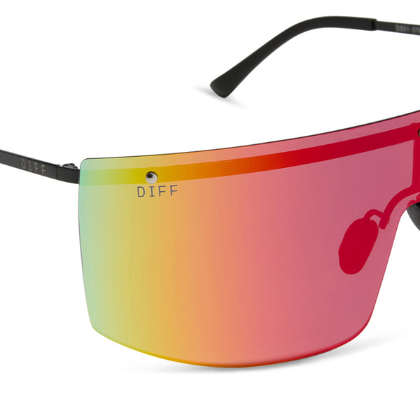 grandslam - black + rainbow mirror + polarized sunglasses 4