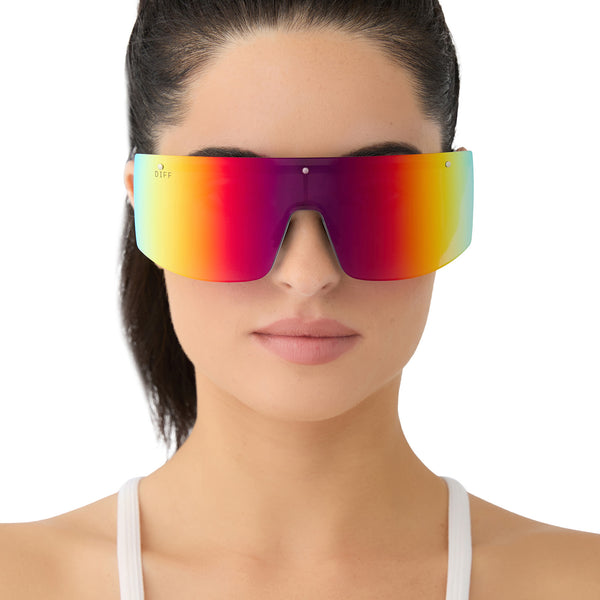 grandslam - black + rainbow mirror + polarized sunglasses 6