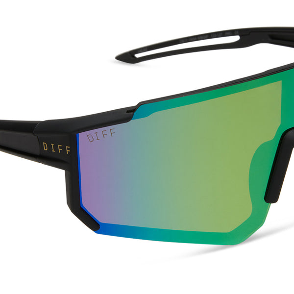 heat - matte black + green mirror + polarized sunglasses 5