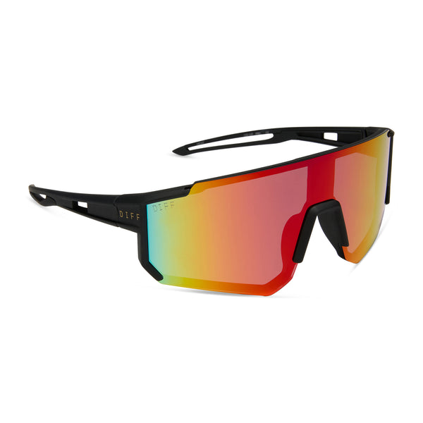 heat - matte black + rainbow mirror + polarized sunglasses 2