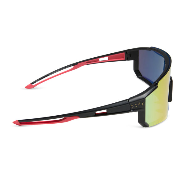 heat - matte black + rainbow mirror + polarized sunglasses 3