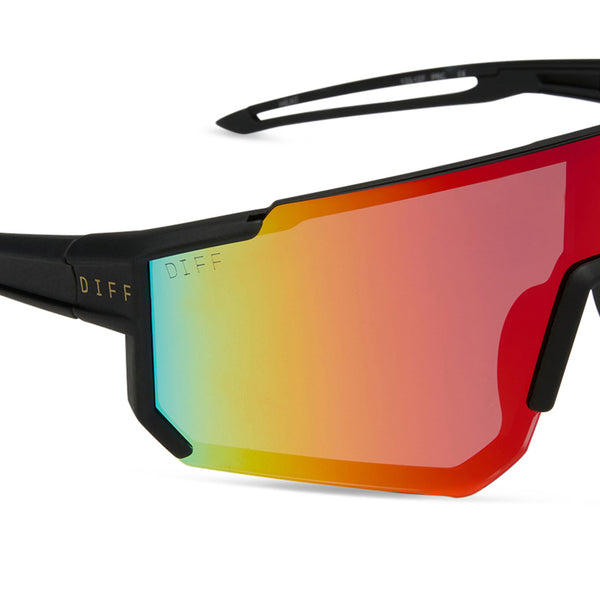heat - matte black + rainbow mirror + polarized sunglasses 4