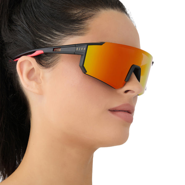 heat - matte black + rainbow mirror + polarized sunglasses 6