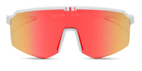 swatch for LUKE X-WING™ 2.0 - GALACTIC WHITE + RED ORANGE FIRE MIRROR + POLARIZED SUNGLASSES