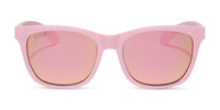 swatch for STORM - MATTE BABY PINK + SHERBERT RAINBOW MIRROR + POLARIZED SUNGLASSES