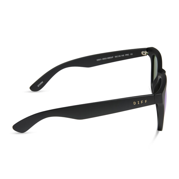 storm - matte black + green mirror + polarized sunglasses 3