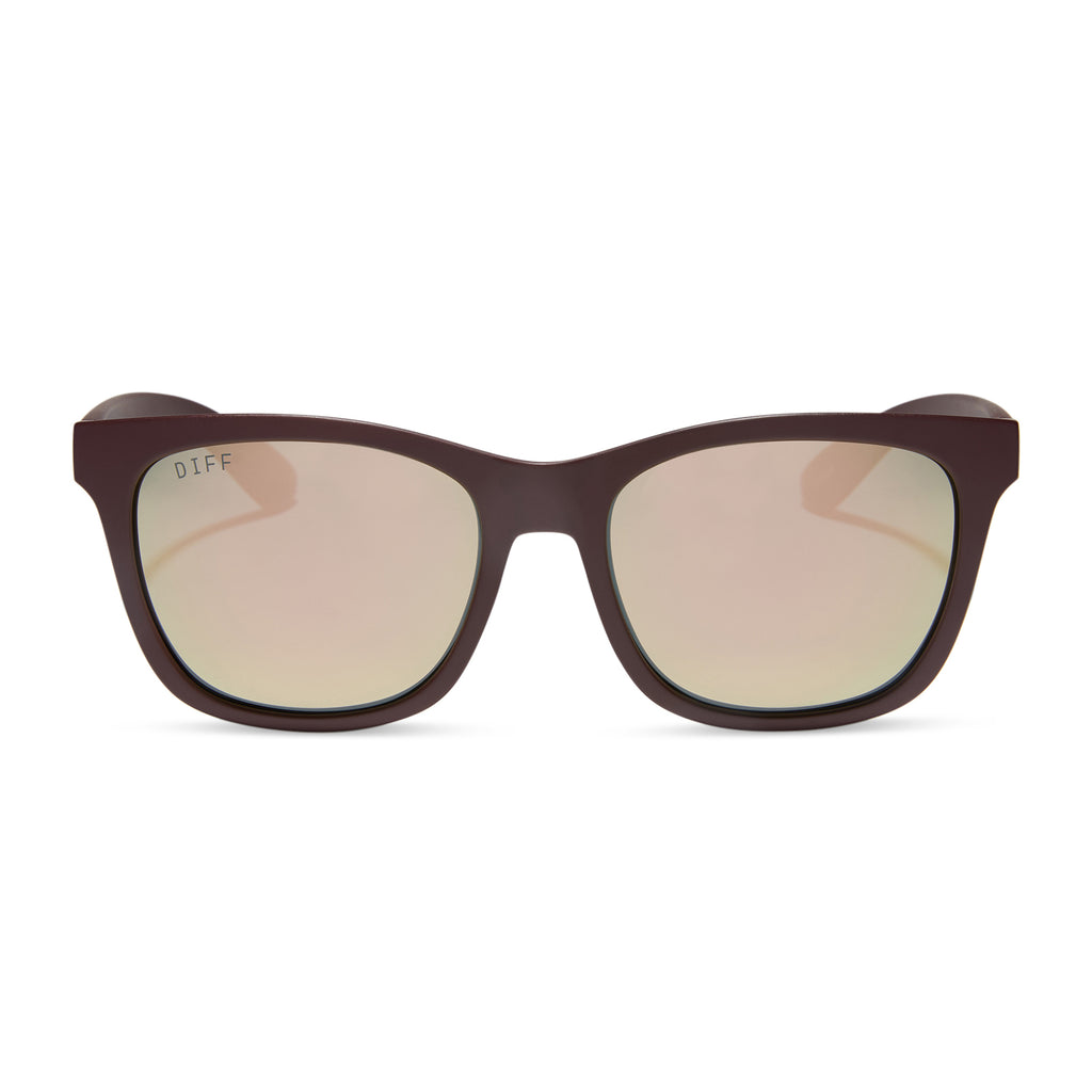 STORM - MATTE RUGBY RED + TAUPE MIRROR + POLARIZED SUNGLASSES