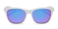 swatch for STORM - MATTE WHITE + PURPLE MIRROR + POLARIZED SUNGLASSES