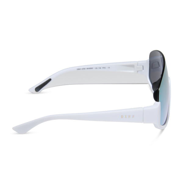 blazer - matte white + lavender mirror + polarized sunglasses 3