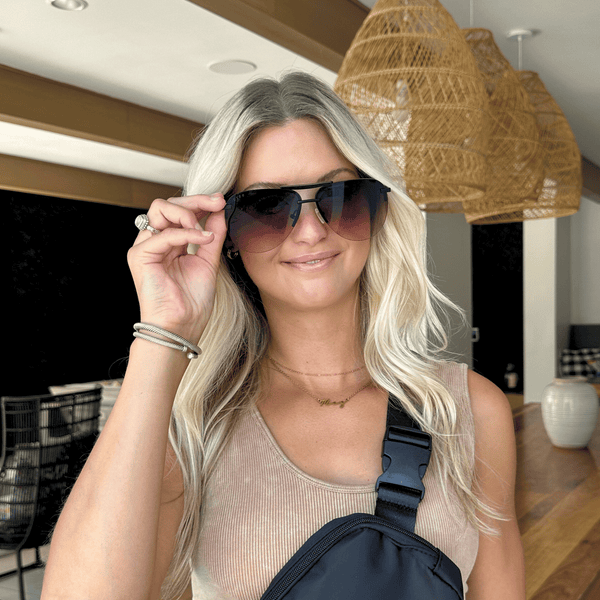 tahoe - matte black + twilight gradient sunglasses 4