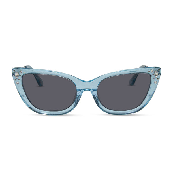disney princess - cinderella + blue crystal glitter + prescription glasses 5