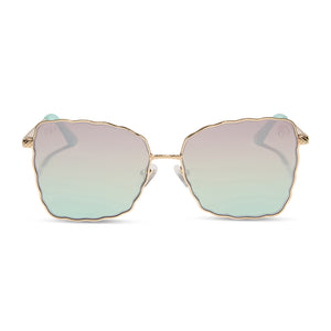 DISNEY PRINCESS - ARIEL 2.0 + SHIMMERING GOLD + IRIDESCENT SEA FOAM TO BLUE GRADIENT SUNGLASSES
