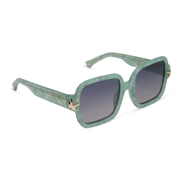 disney princess - ariel + green pearl + lavender gradient + polarized sunglasses 2