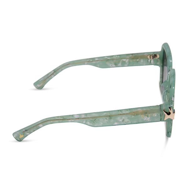 disney princess - ariel + green pearl + lavender gradient + polarized sunglasses 3