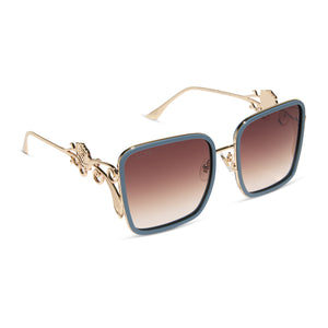 DISNEY PRINCESS - BELLE 2.0 + GOLD + ENCHANTING BLUE + BROWN GRADIENT + POLARIZED SUNGLASSES