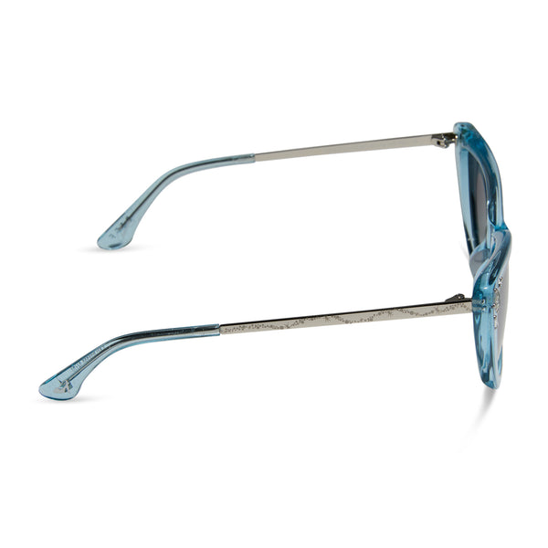 disney princess - cinderella + blue crystal glitter + blue dust gradient + polarized sunglasses 3