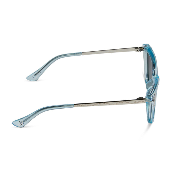 disney princess youth - cinderella + youth + blue crystal glitter + blue dust gradient + polarized sunglasses 3