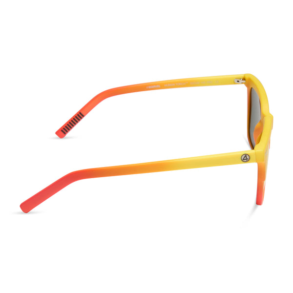 fantastic four - human torch™ + radiant yellow to orange flame fade + blazing red orange mirror + polarized sunglasses 3