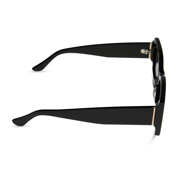 alessandra - black + grey + polarized sunglasses 3