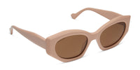 swatch for MARGOT - NUDE + BROWN GRADIENT + POLARIZED SUNGLASSES