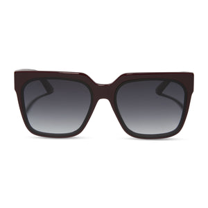 Iconica Square Sunglasses | Bordeaux & Grey Gradient | DIFF Iconica Square Sunglasses | Bordeaux & Grey Gradient | DIFF