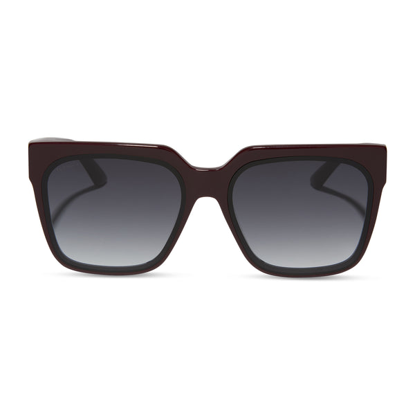 thea - bordeaux + grey gradient sunglasses 2
