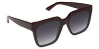 swatch for THEA - BORDEAUX + GREY GRADIENT SUNGLASSES