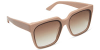 swatch for THEA - NUDE + BROWN GRADIENT SUNGLASSES
