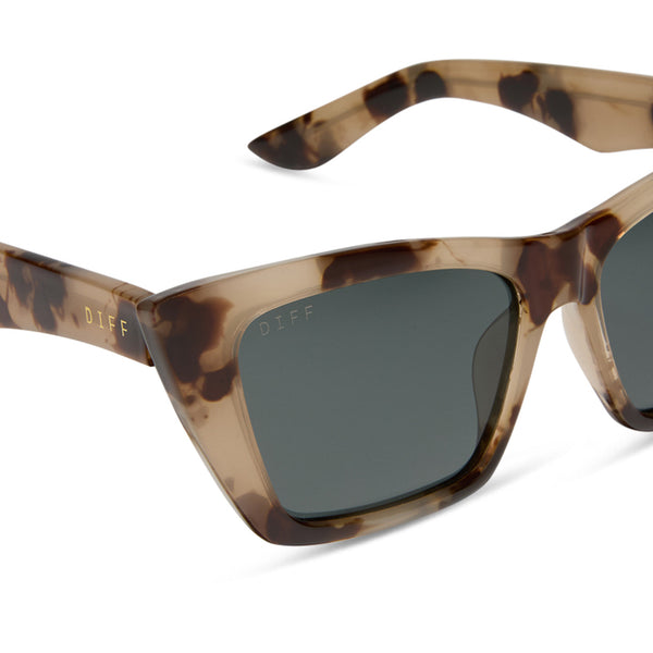 krista horton - the kolly + cream tortoise + grey + polarized sunglasses 4
