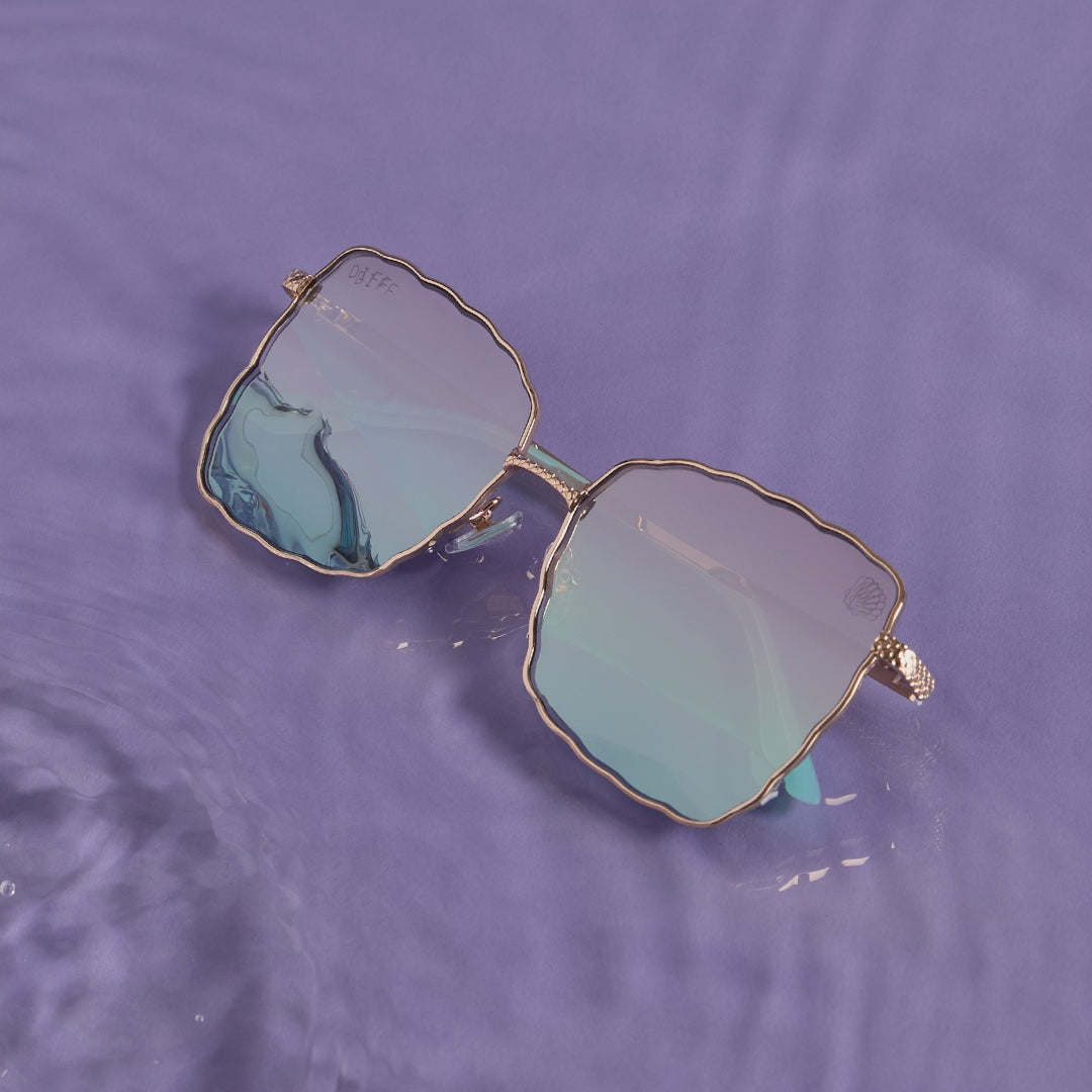 DIFF Disney Princess Ariel sunglasses Disney Princess Ariel 2.0 Sunglasses | Gold & Sea Foam  main image 4
