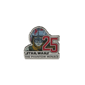 star wars phantom menace anakin skywalker 25 years anniversary pin