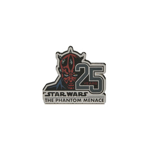 star wars phantom menace darth maul 25 years anniversary pin