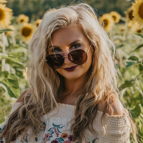 lenox - gold + sea tortoise tips + brown gradient sunglasses 1