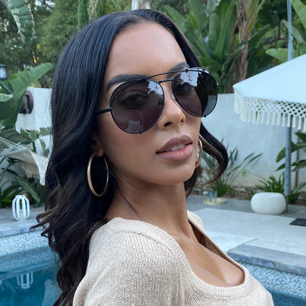 koko - matte black + grey sunglasses 5