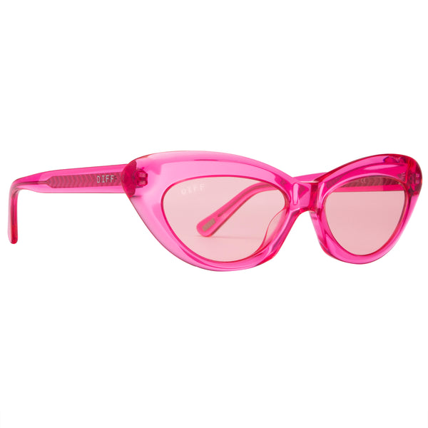 cleo - pink crystal + transparent pink sunglasses 2