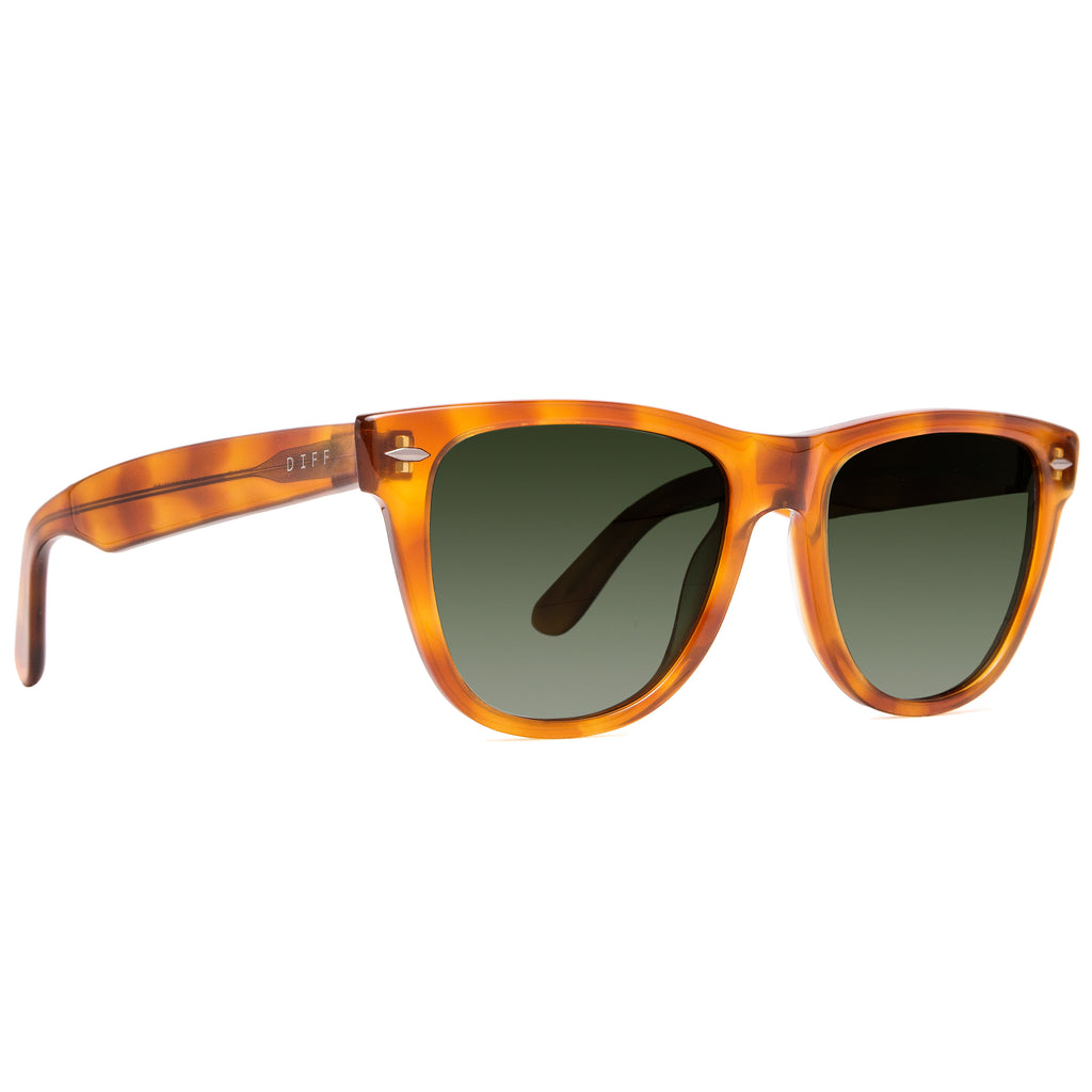 Kota Honey Tortoise Sunglasses l G15 Gradient Polarized Lenses DIFF Eyewear