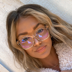 Bella XS Square Glasses | Amber Tortoise | Diff Eyewear