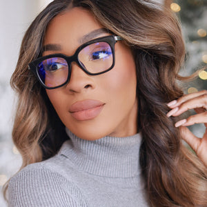 NWOB / NWOT DIFF Eyewear Bella XS Amber Tortoise Blue Light Glasses Bella XS Square Glasses | Amber Tortoise | Diff Eyewear main image 2