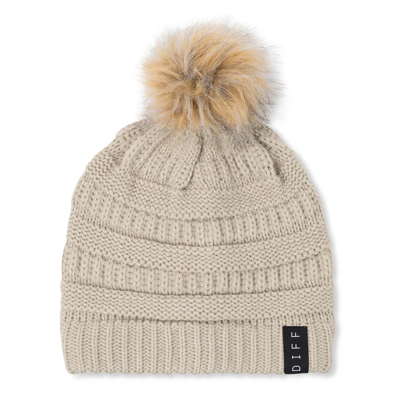 BEANIE POMPOM - CREAM