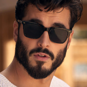 Billie Square Sunglasses Tortoise Grey Polarized Lenses DIFF