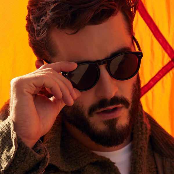 cody - black + grey + polarized sunglasses 1