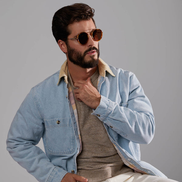 obi-wan™ - desert tortoise + brown polarized sunglasses 6
