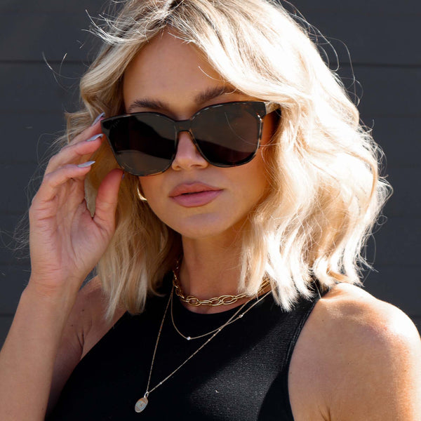 gia - espresso tortoise + grey sunglasses 7