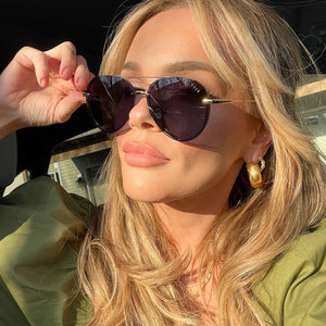 Lenox Aviator Sunglasses | Gold & Blue Gradient Polarized  display picture 1